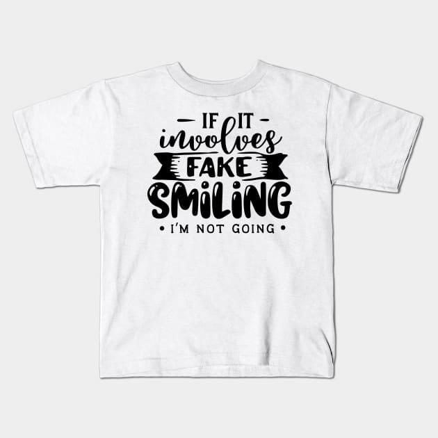 Fake Smile Kids T-Shirt by PlXlE